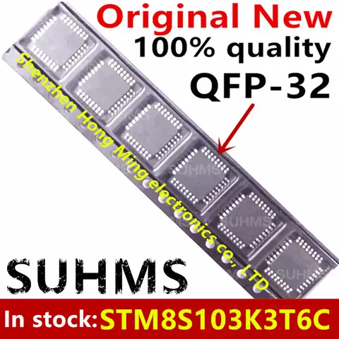 (5 pezzi)100% nuovo chipset STM8S103K3T6C STM8S103 K3T6C QFP-32