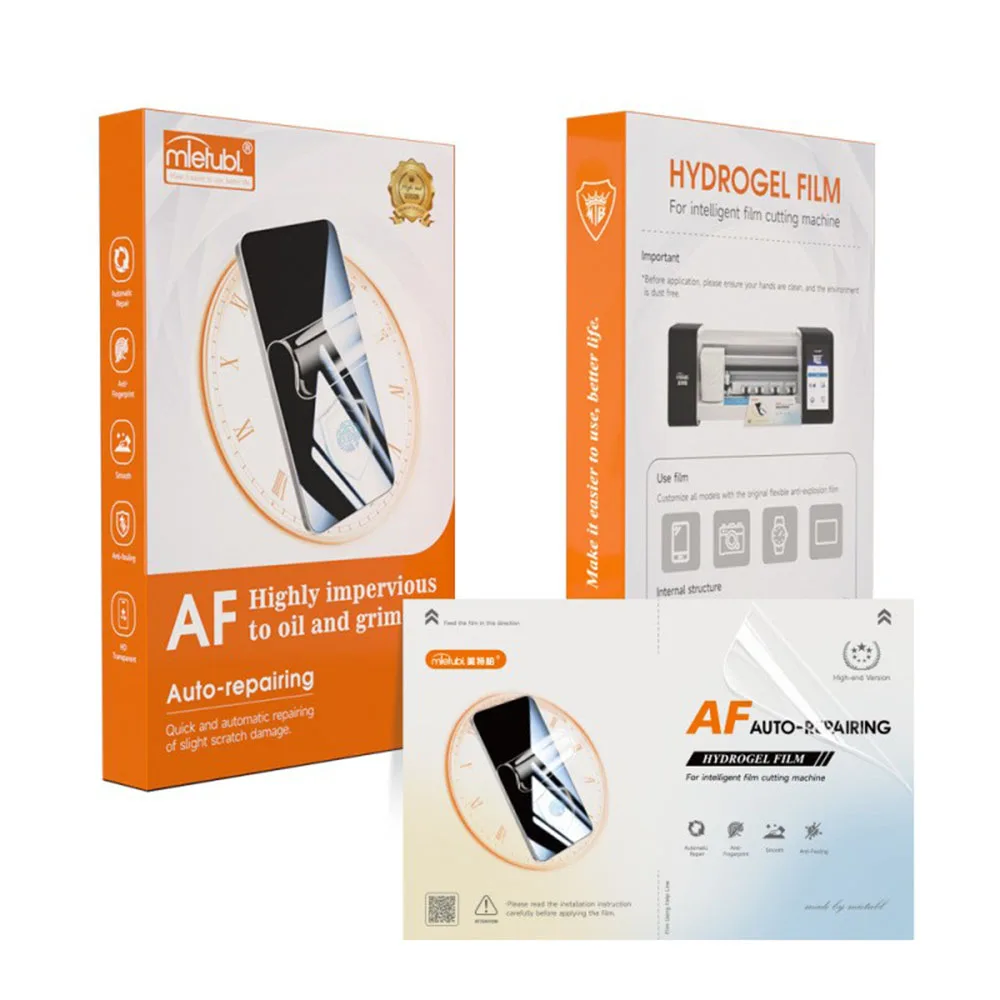 Película de hidrogel flexible MIETUBL para cualquier teléfono SUPER TPU HD mate, película AF UV, privacidad contra rayos azules para máquina de corte SUNSHINE Devia