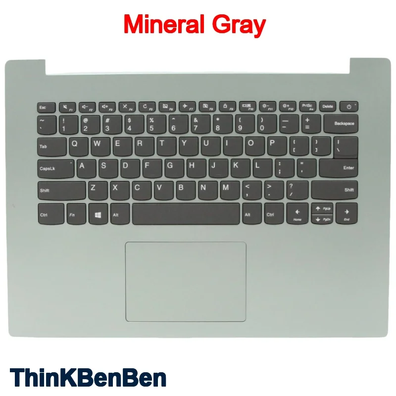 

Mineral Gray Upper Case Palmrest Shell Cover Keyboard For Lenovo Ideapad 330 14 14AST 14IKB 14IGM 5CB0R13819