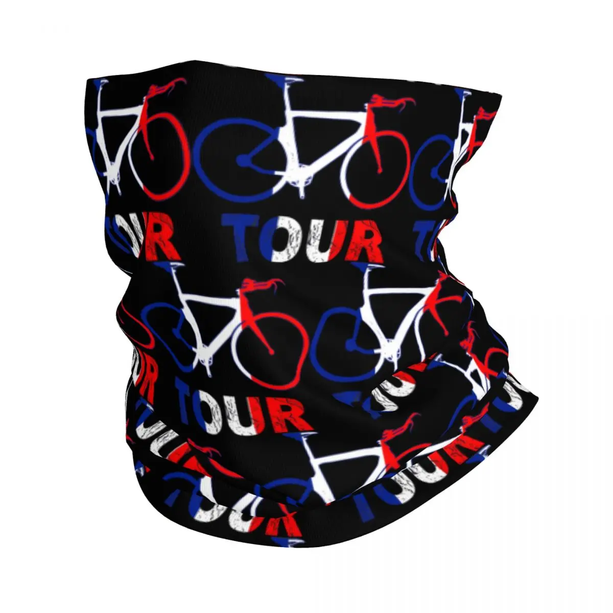 

Next Tour In France Cycling And Cisclistas Fitted Scoop Neck Gaiter Printed Motocross Tour Of France Face Scarf Cycling Mask