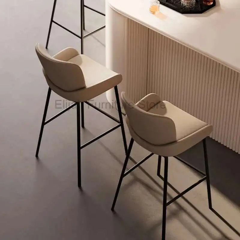 

Luxury Bar Chair Home Modern Simple Kitchen Island Chair Front Desk Furniture Taburete Alto