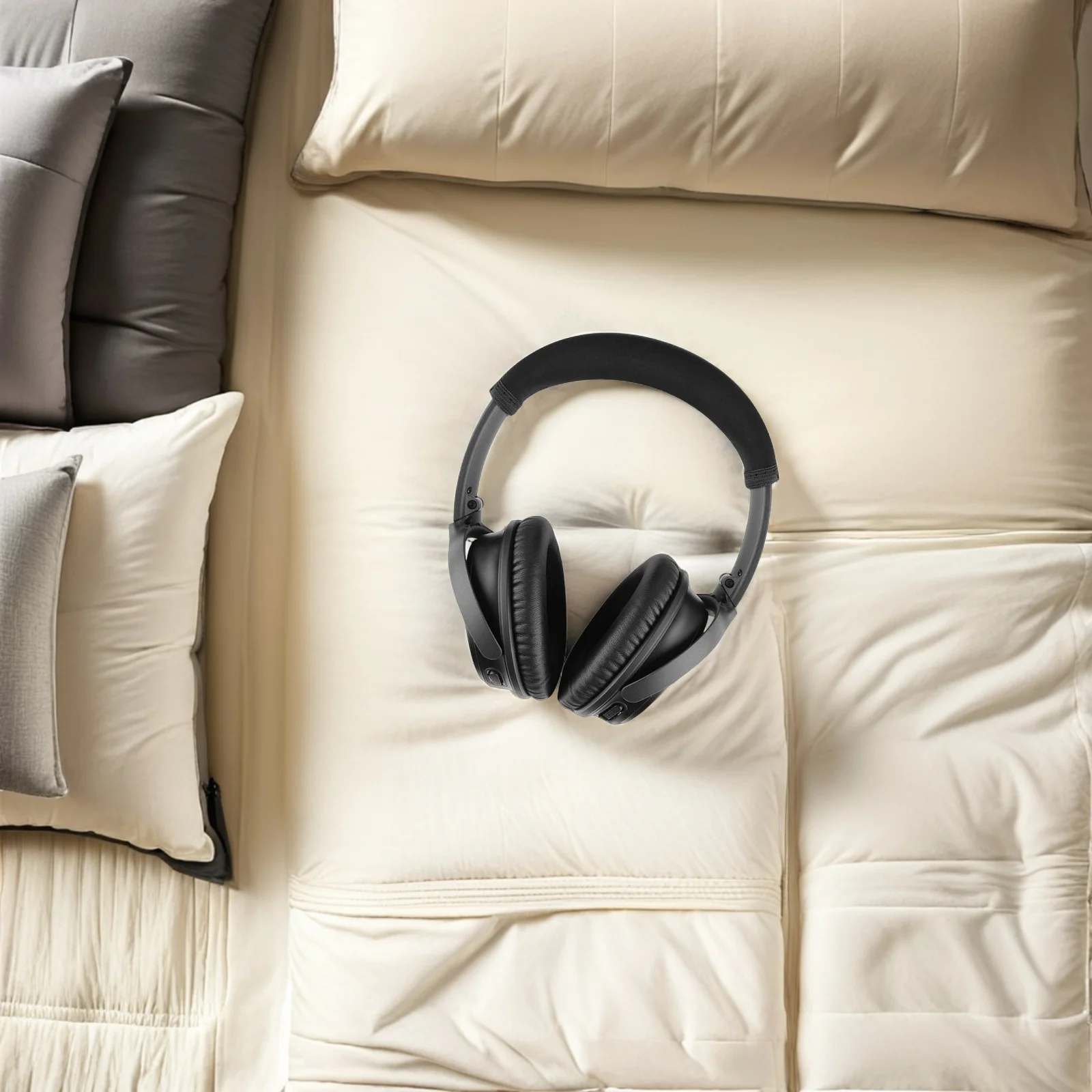 

Headphone Headband Cover Neoprene Zipper Closure Replacement Pad for Protects Against Scratches and Damage Extend Life