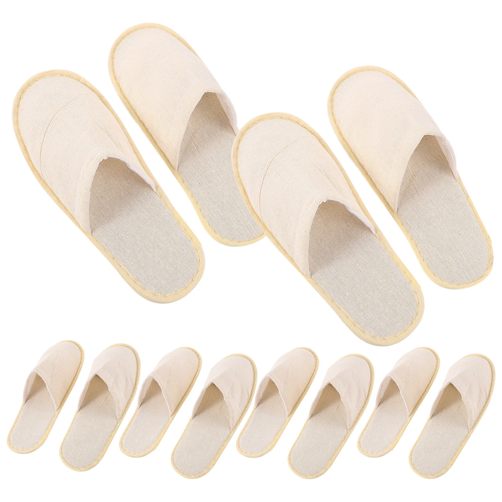 

6Pairs Travel Foldable Slippers Portable Lightweight Hotel Guest Slippers Reusable Spa Outdoor Slipper Random Color