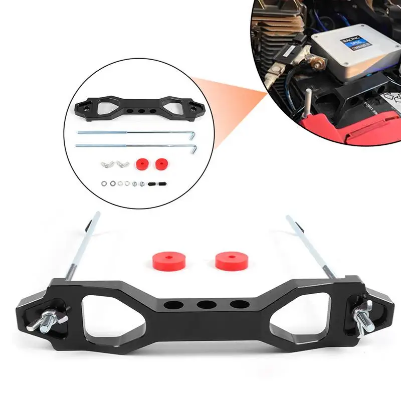 Automotive Battery Metal Stand Car Battery Hold Down Stand Reusable Battery Tie Down Mount Bracket Battery Hold Down Kit