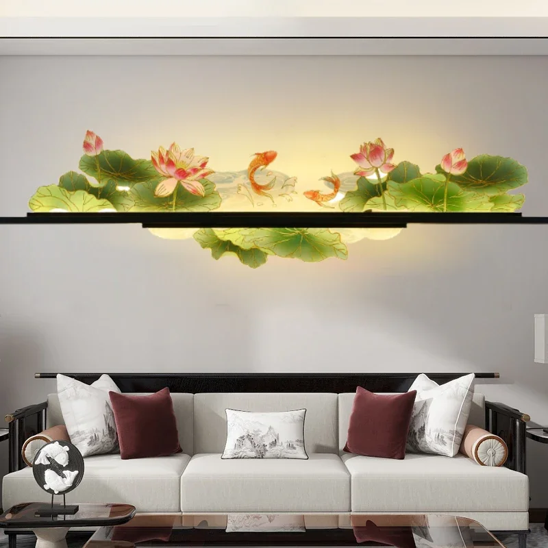 

GISELLE современный настенный светильник с изображением китайского креативного пейзажа настенный светильник бра светодиодный для дома, гостиной, кабинета, спальни, украшения