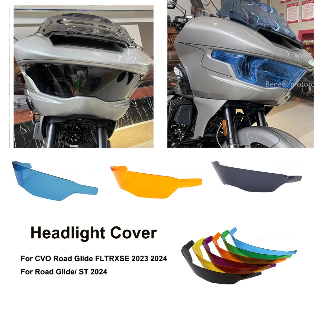 

Headlight Cover Headlamp Protector Guard Fairing Motorcycle Accessories For Harley CVO Road Glide FLTRXSE Road Glide ST 2024