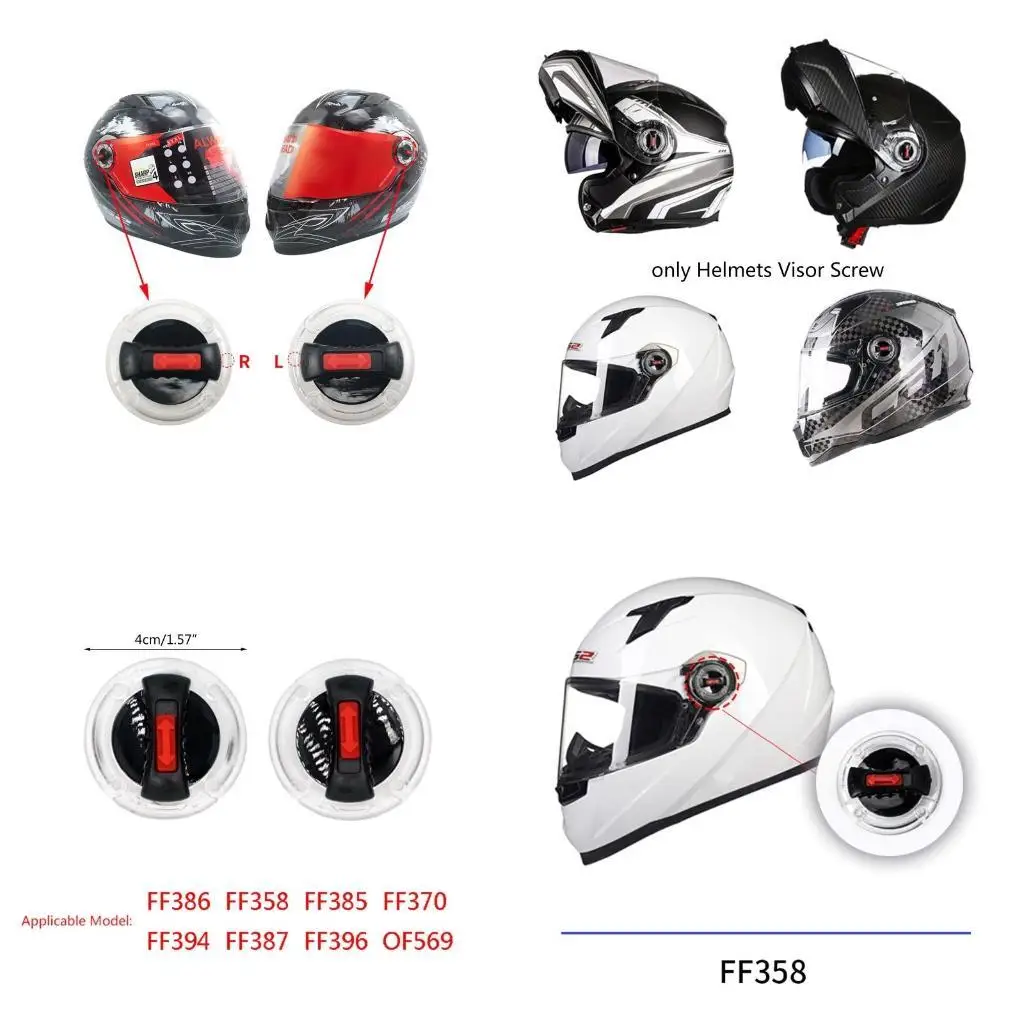 

31BC Replacement Shield Motorcycle Helmet Visor Rotate Switch for FF370/358/386/394/325/396