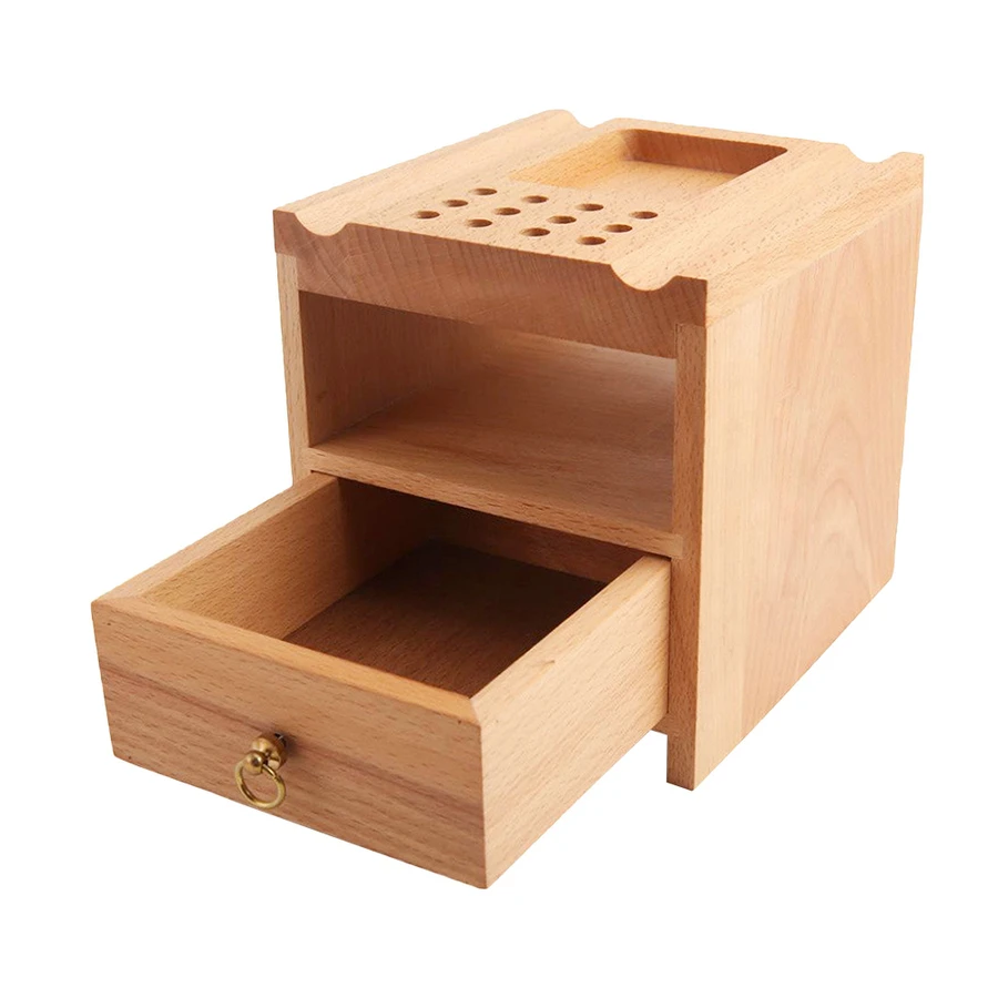 

Wood Leather Craft Tools Holder Drawer Rack Stand Leather Stamp Punch Accessories Storage Box Organizer DIY Leather Tool Rack