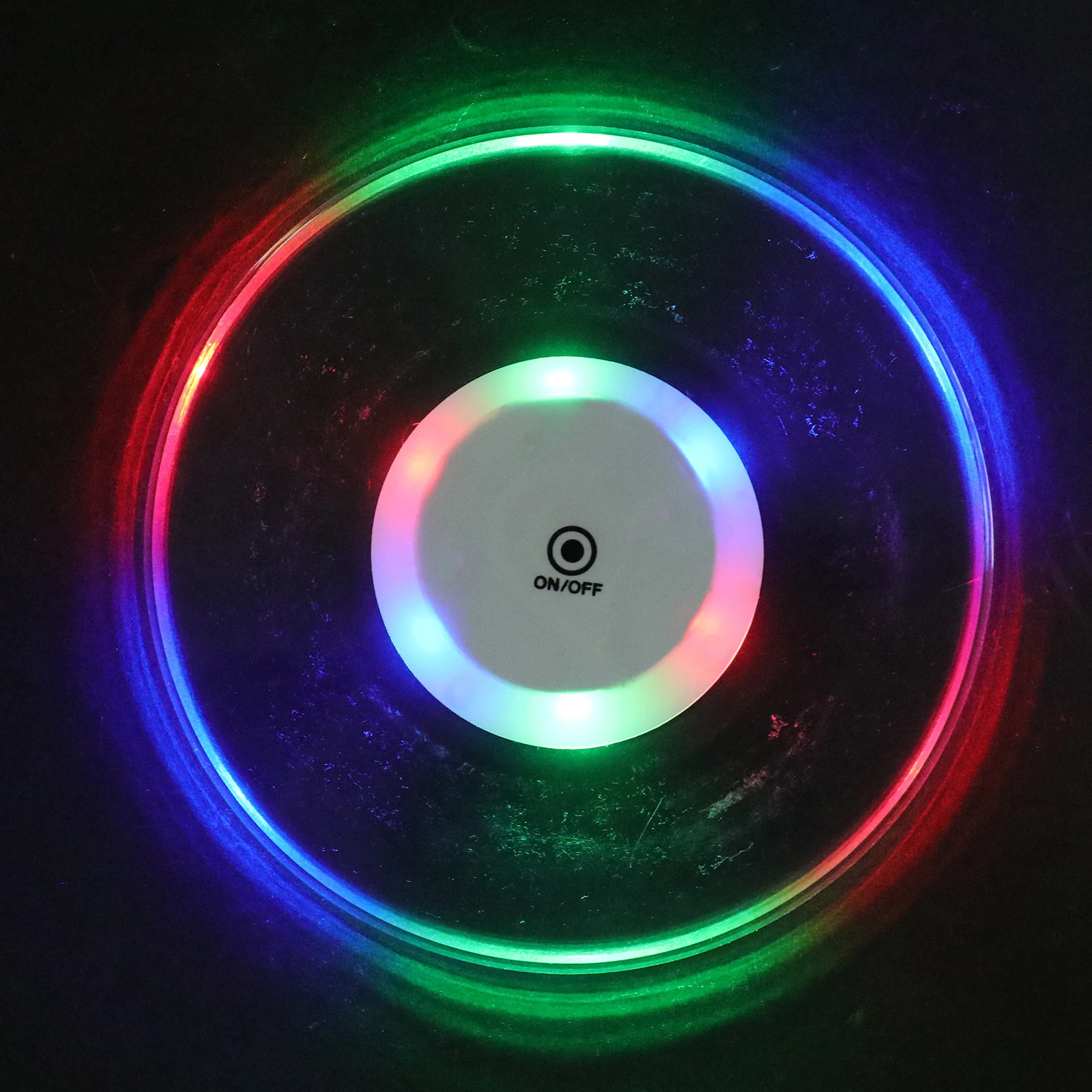 

4 pcs Ultrathin Acrylic Led Coaster Crystal Cup Mat Touch Mug Pad For Party Universal Mug Holder Gift For Birthday Holiday