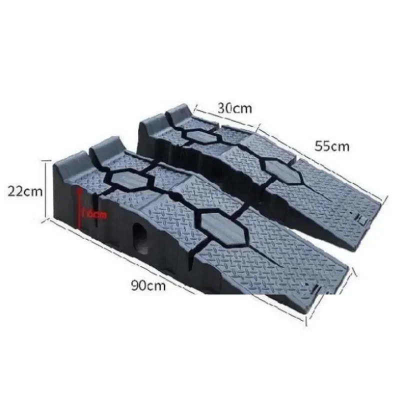 1Pair Black 2500KG Heavy Duty Car Ramps 900mm Long Antiskid Working Ramp Auto Oil Changing Repair Maintenance Jack Lift Tools