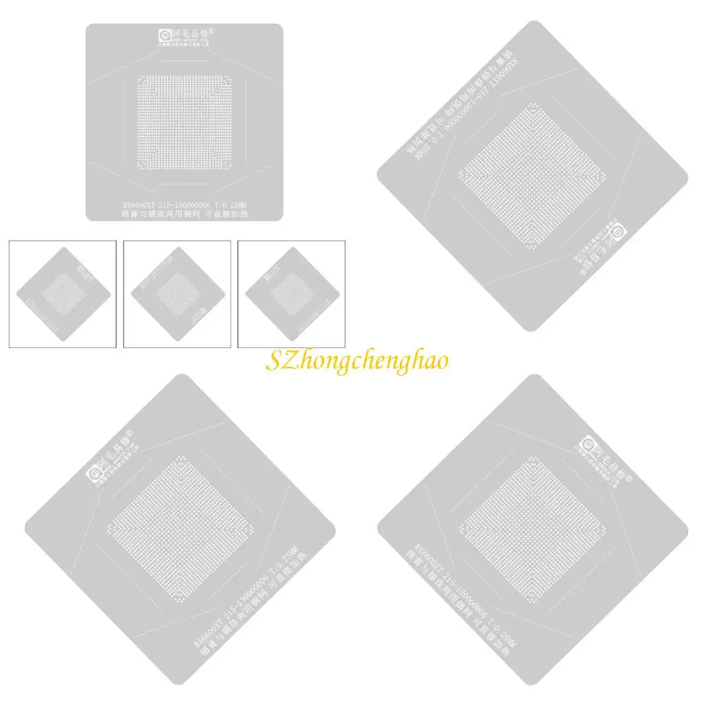 RX6600XT RX5700XT RX580 GTX1050 BGA REBALLING STENCIL CXD90060GH GRAPHICS CHIP GPU LOTSPLAGE PAKE PLANTING STATION 601D
