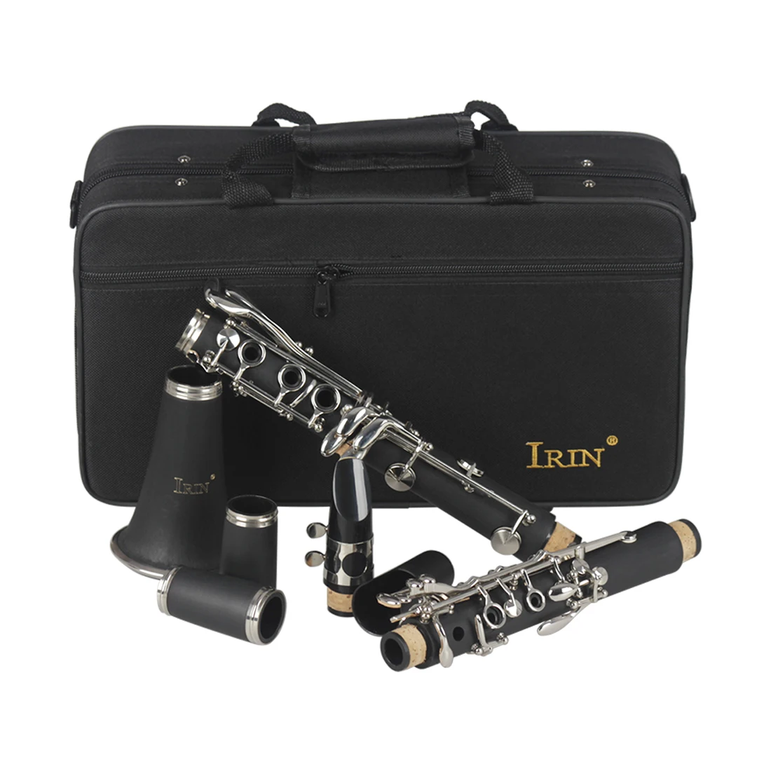 IRIN Clarinet Bb Clarinet 17 Keys 6 Rings Blackwinds Professional Clarinet Woodwind Musical Instruments With Accessories Bag