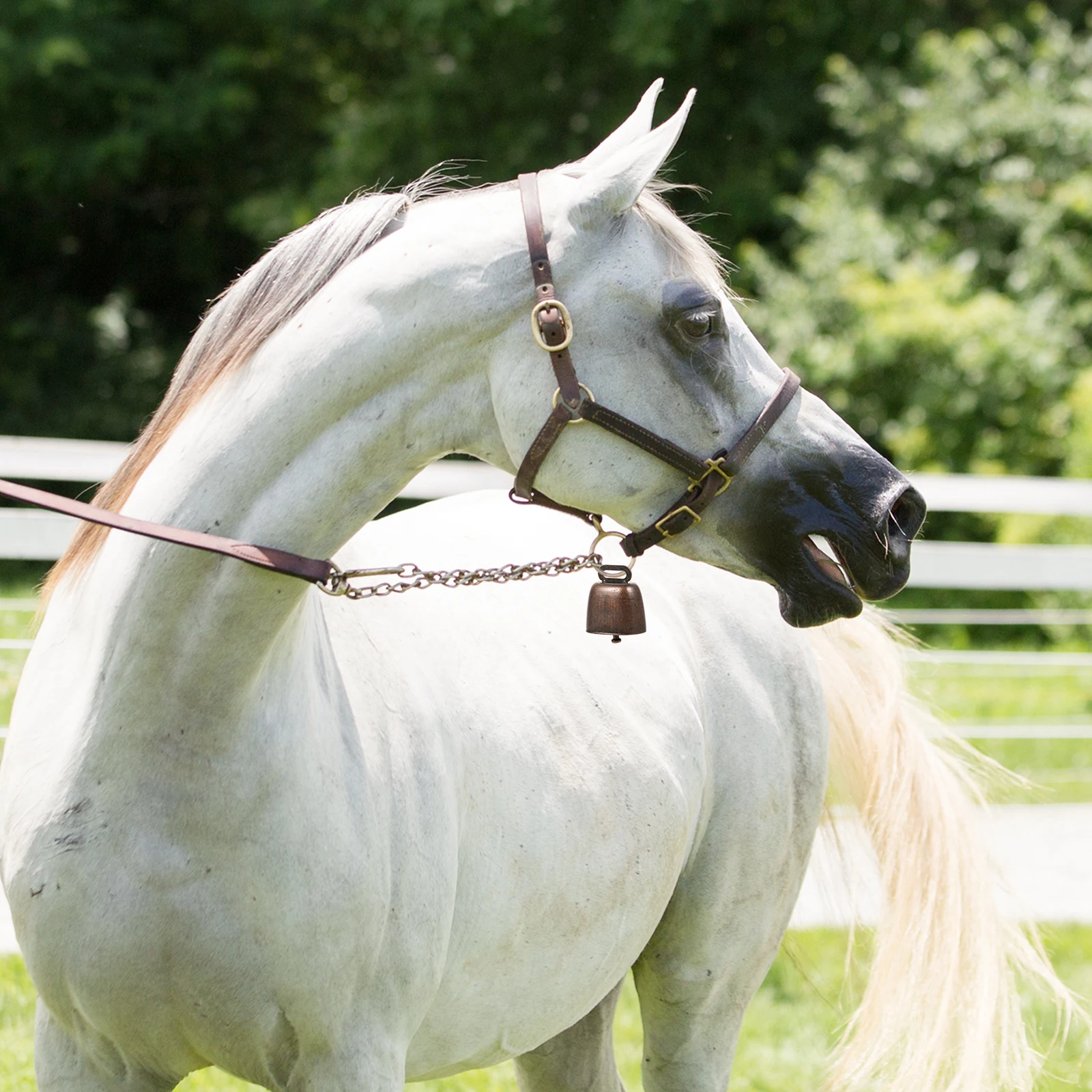 

10Pcs Iron Livestock Bells Retro Design Sheep Pet Collars Anti-Lost Farming Hanging Pendants Iron Cattle Bells