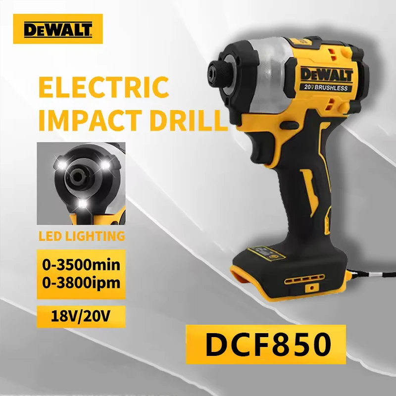 

DeWalt Brushless Charging Screwdriver Electric Screwdriver 20V Lithium Battery Multifunction Electrical Drill Dcf850