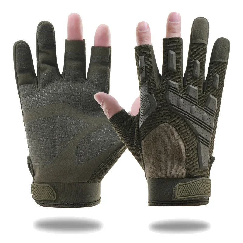 Fashion Tactical Gloves for Outdoor Rock Climbing Finger Leakage Training Anti Slip Protection Bicycle Tactical Gloves