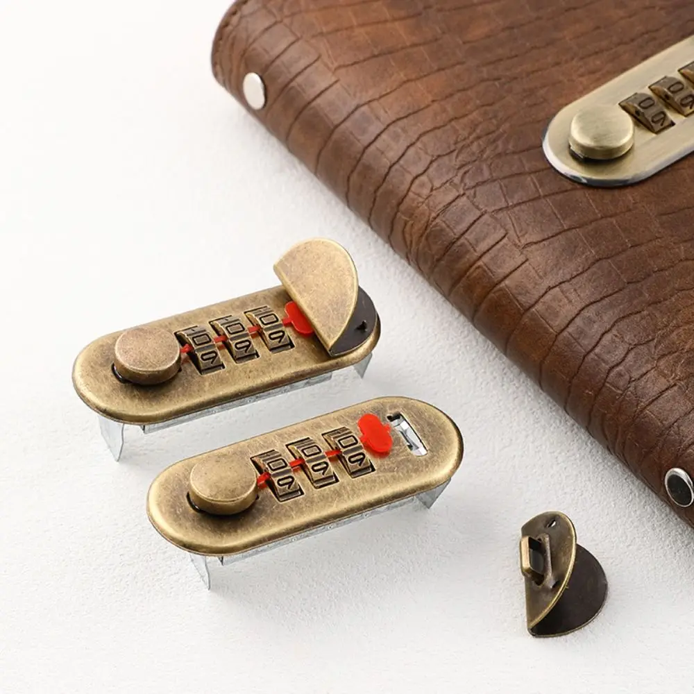 Waterproof Notepad Password Lock Durable Hardware DIY Mechanism Briefcase Lock Reusable Economic Alloy Luggage Lock