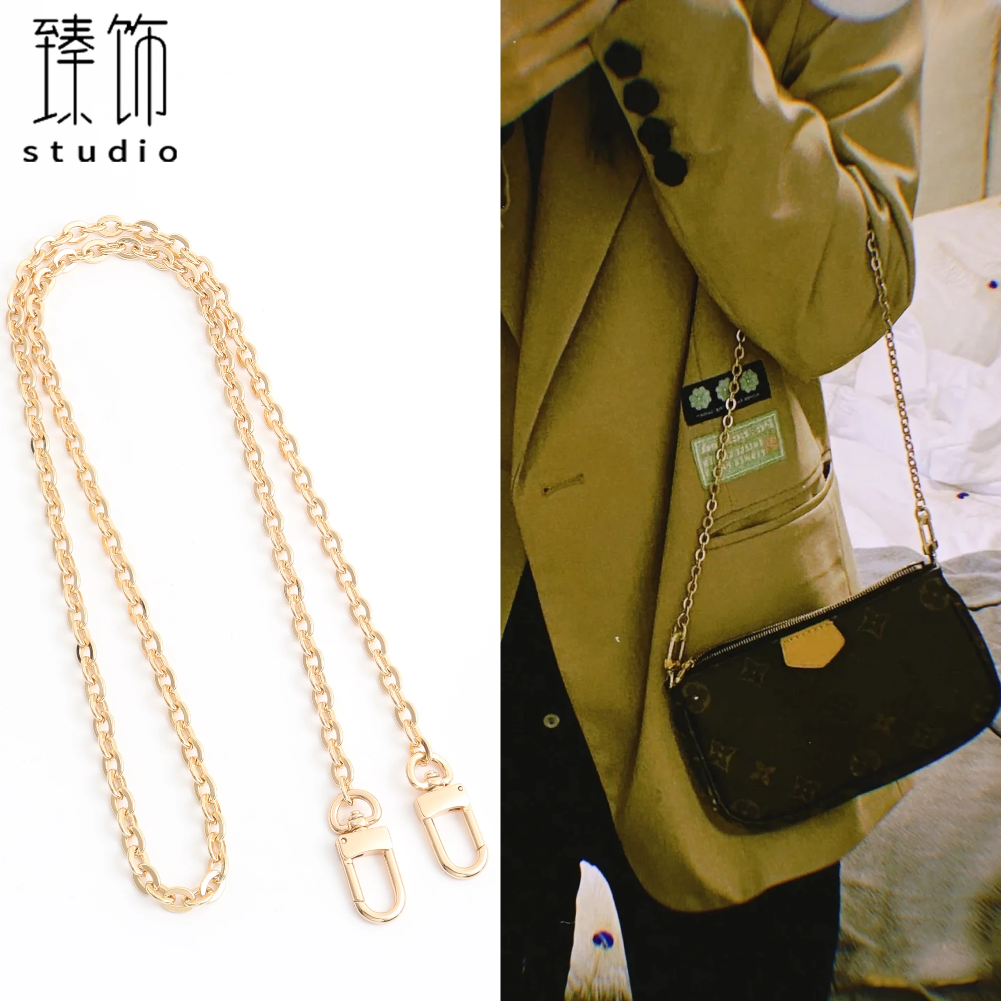 Suitable for transformation crossbar armpit chain five in one bag modification bag chain bag with shoulder belt accessories