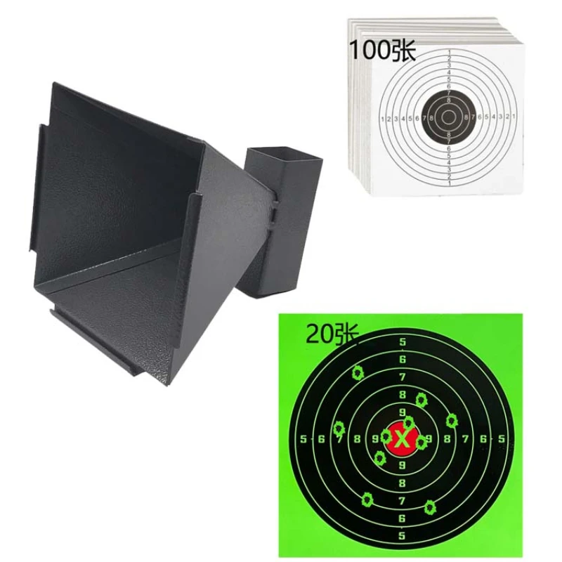 17 * 17Cm Suction Case Metal Outdoor Shooting Target Slingshot