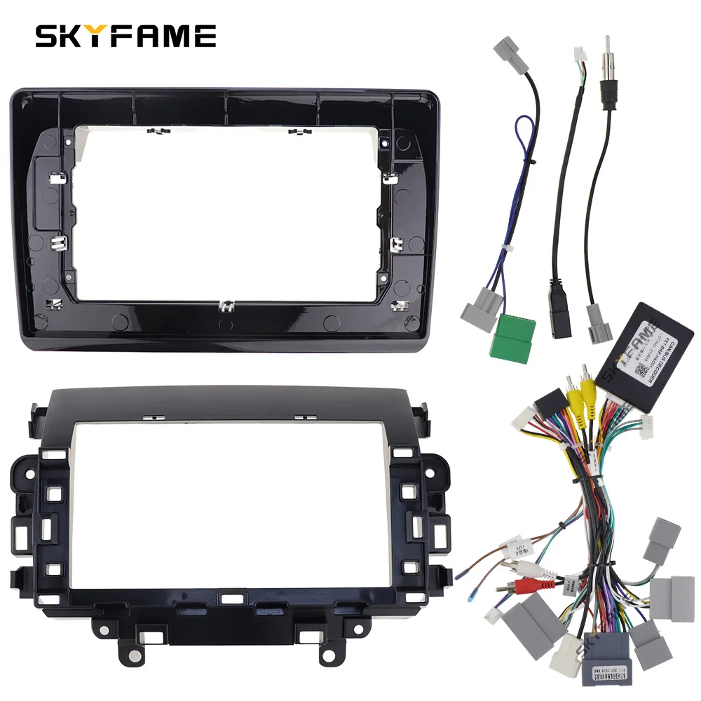 SKYFAME Car Frame Fascia Adapter Canbus Box Decoder Android Radio Dash Fitting Panel Kit For Honda Avancier URV UR-V