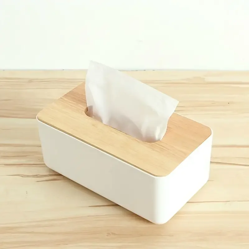 1pc Tissue Box Holder, Desktop Tissue Holder, Decorative Tissue Holder,  Kitchen Bedroom Living Room Dining Room,  Home Decor ﻿