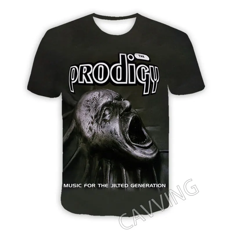 CAVVING 3D Printed The Prodigy Rock Casual T-shirts Hip Hop Tee