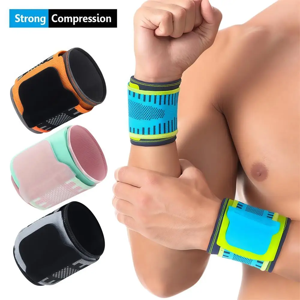 

1/2 шт. спортивные регулируемые повязки на запястья, высокоэластичные ремни на запястье для женщин и мужчин, поддержка запястного туннеля, теннис, бадминтон, гольф