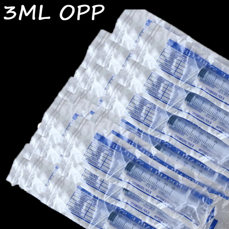 3Ml Plastic Syring Injectoren Huisdieren Voeden Gezondheid Analyseren Wegwerp 10-100 Stuks Voedingsstof Mini Spuit Zonder Naalden 3Ml Gereedschap