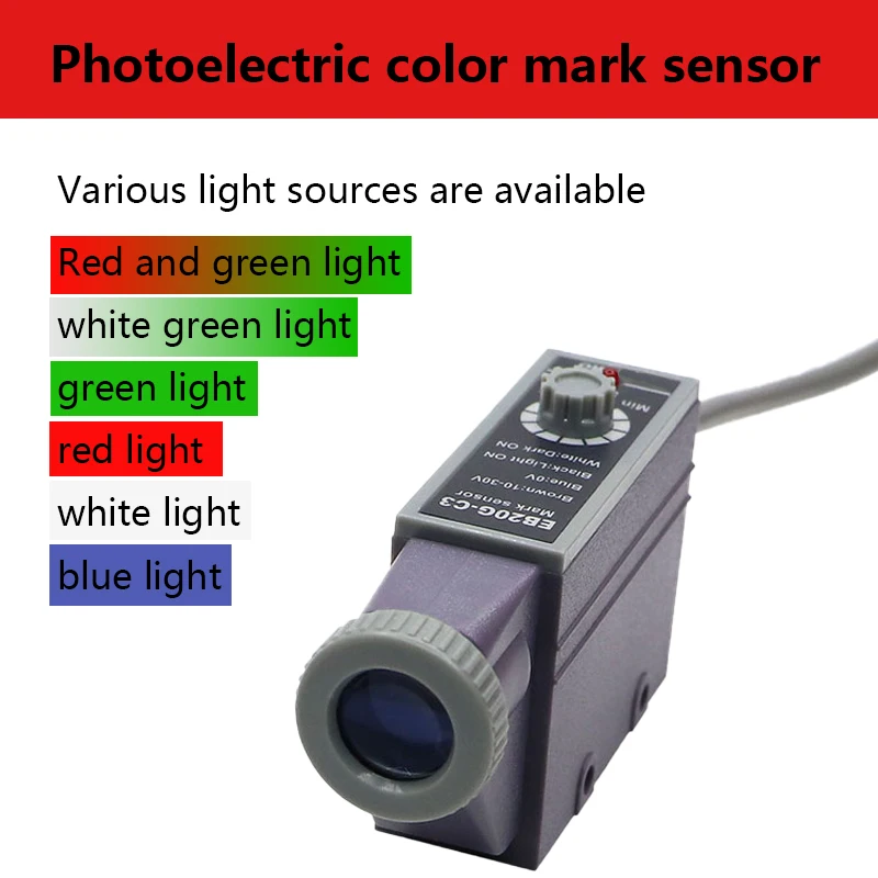 Imagem -03 - Interruptor Fotoelétrico do Sensor para o Bolsa Que Faz a Máquina Cor Marca Detectando a Distância Nonc Ks-c2 10 mm 10 V30v dc