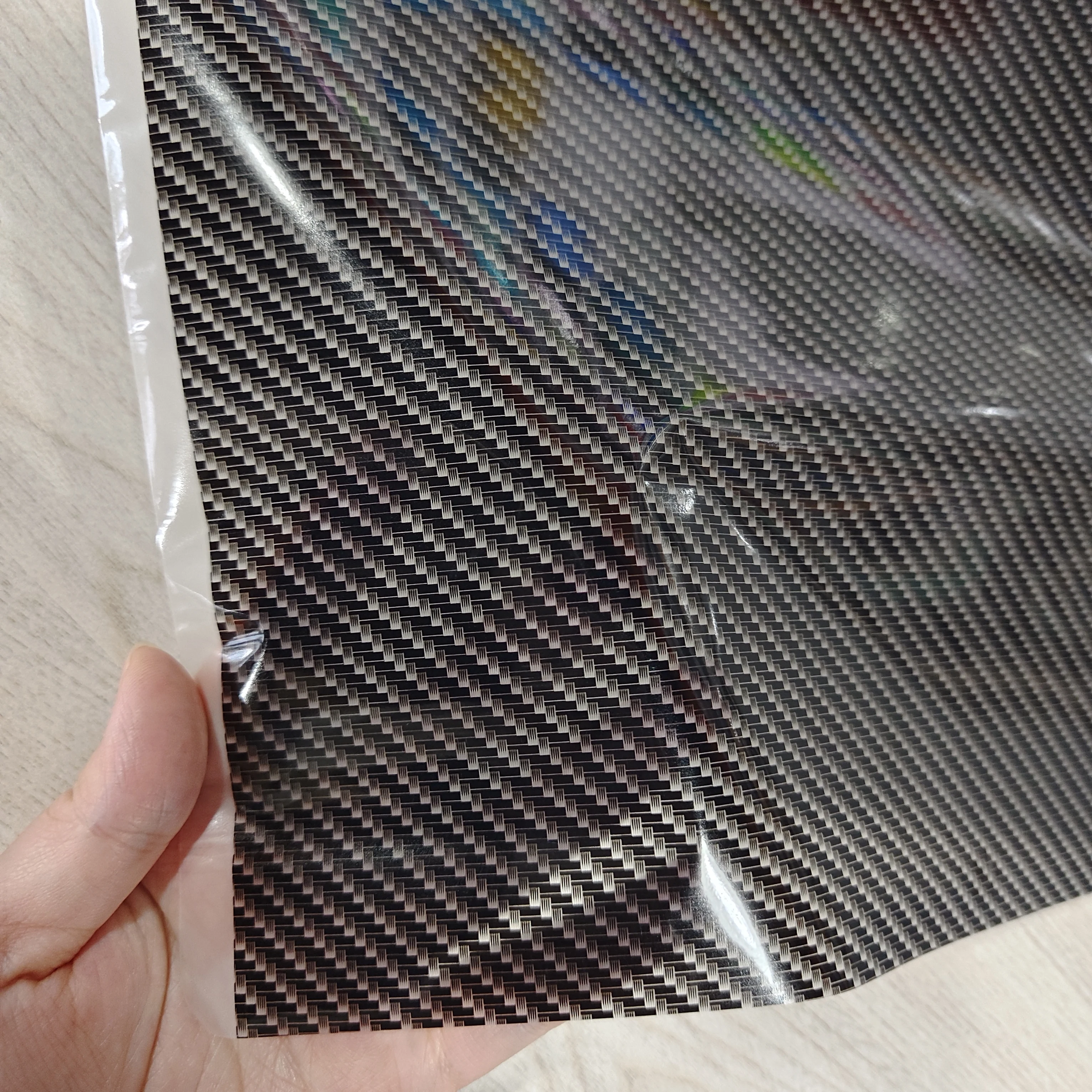 TSAUTOP 0.5mX2m/10m Carbon Fiber Water Transfer Printing TSTY1508 Hydrographics Film for Car Accessories