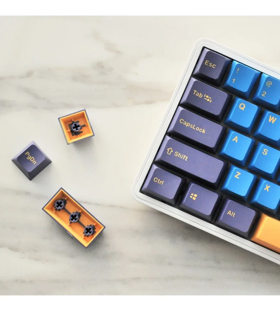 Nautilus OEM mechanical keyboard magnetic axis keycap two-color secondary molding machine PBT material keycap wooting