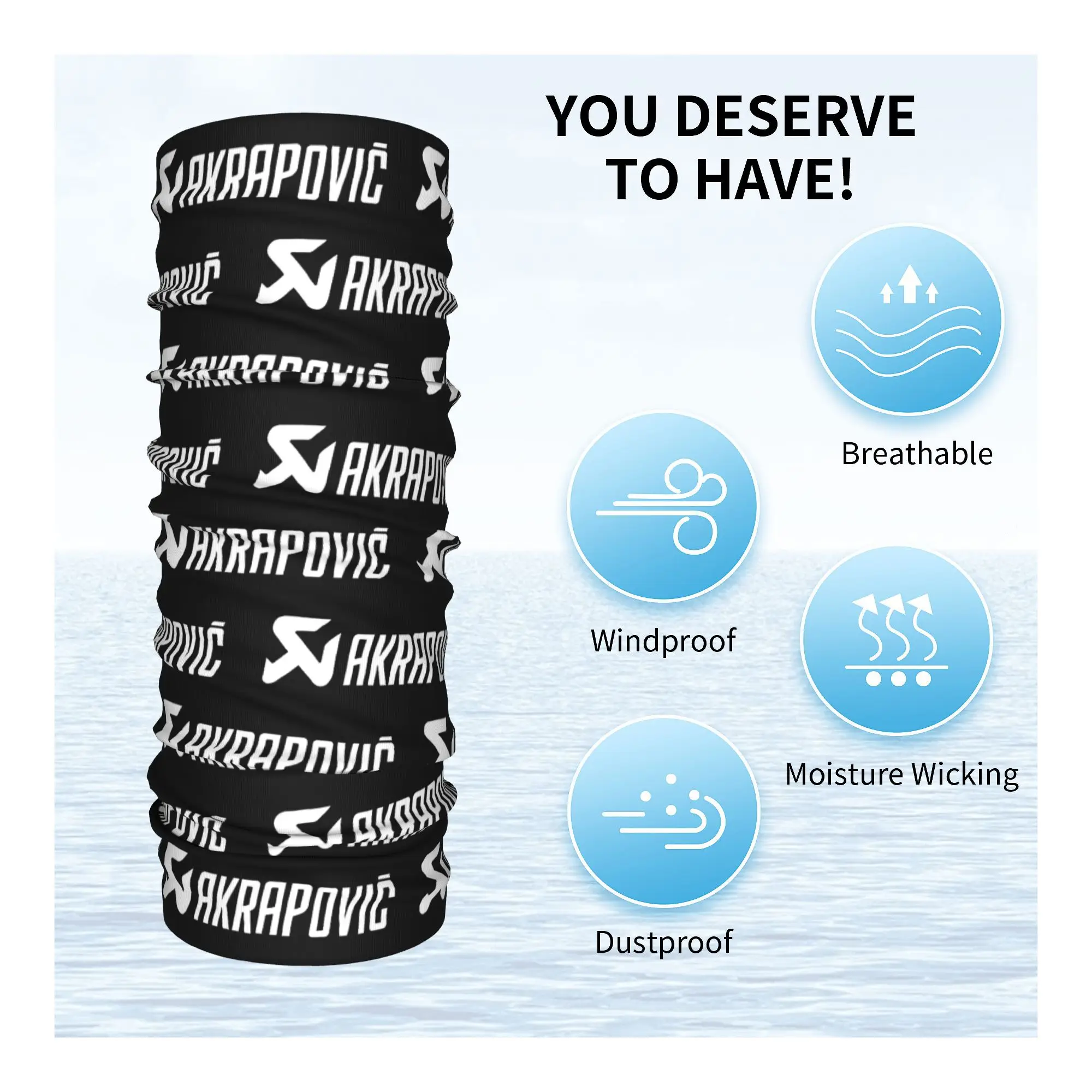 사용자 정의 A-Akrapovices 오토바이 두건의 목 각반 UV 보호 얼굴 스카프 커버 여성 남성 머리띠 튜브 Balaclava