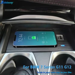 Car Wireless charger For BMW G11 G12 7 Series 2016-2019 phone Charging charger mobile holder fast charge Accessories Interior