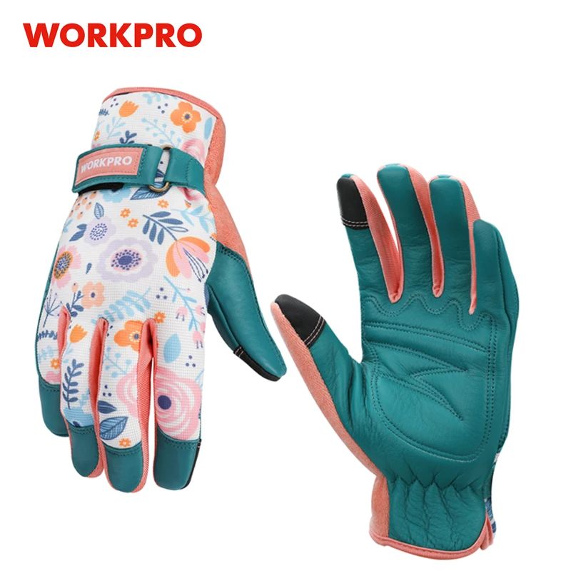 WORKPRO Garden Gloves for Weeding Working Digging Planting Gardening Gloves for  light duty Breathable Touchscreen Gloves