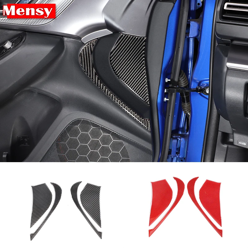 

Inner Door Anti-collision Panel for Subaru WRX 2021-23 Car Door Panel Crash Cushion Soft Carbon Fiber Interior Accessories 4 Pcs