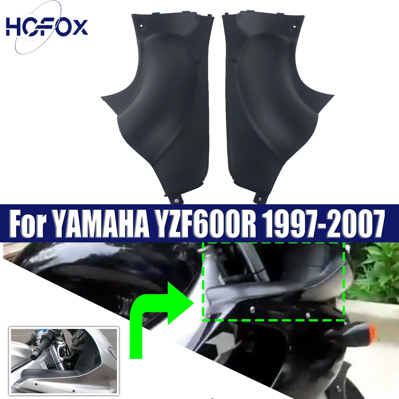 

For YAMAHA YZF600R 1997-2007 Motorcycl Gas Fuel Tank Side Trim Cover Panel Fairing Cowling