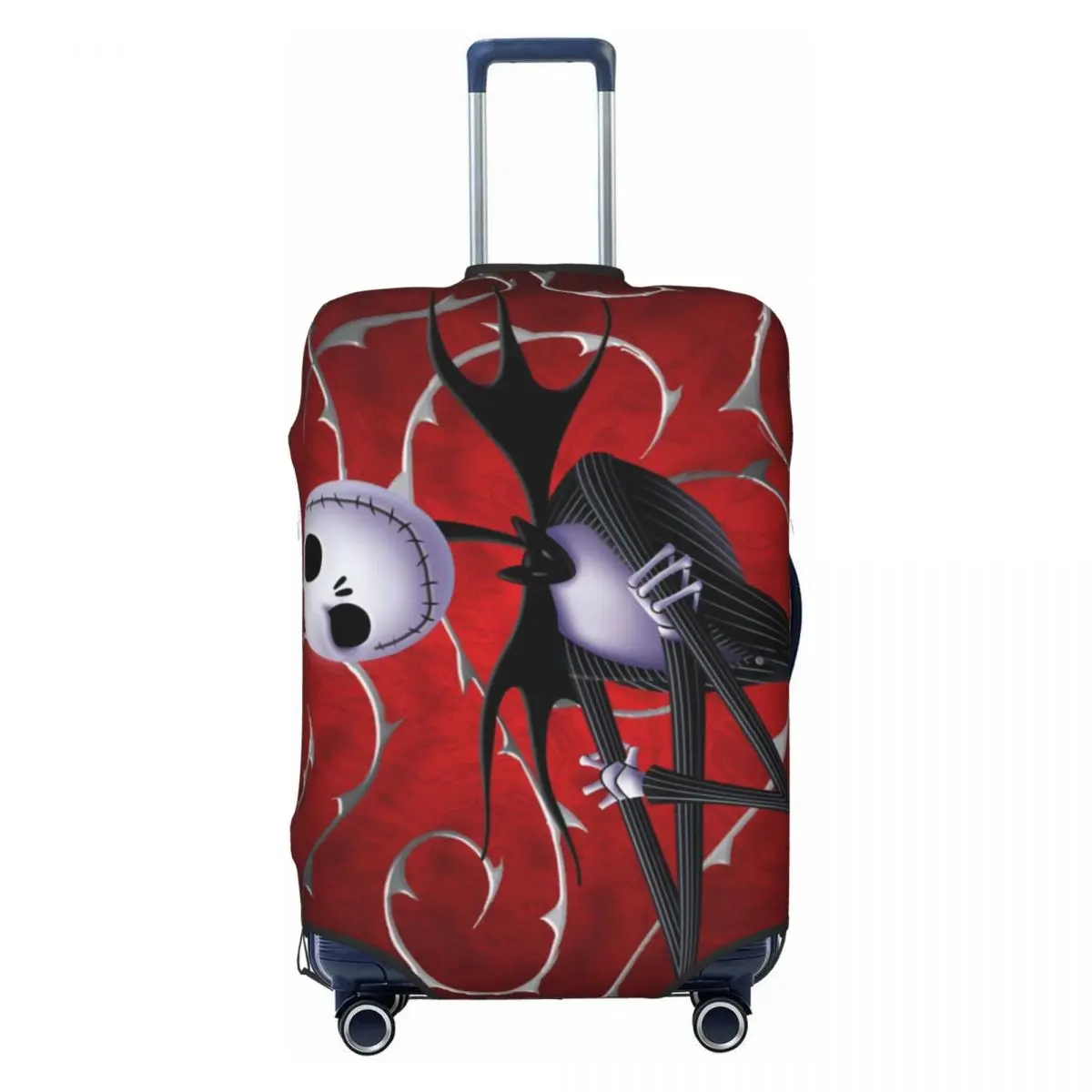 

Custom The Nightmare Before Christmas Jack Skellington Travel Luggage Cover Elastic Suitcase Cover Protector Fit 18-32 Inch