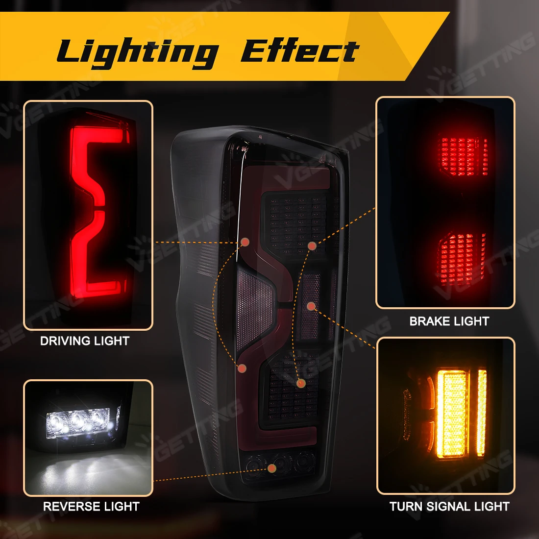 

LED Tail Lamps For Isuzu D-Max DMax Pickup 2012 2013 2014 2015 2016 2017 2018 2019 Rear Driving Reverse Turn Signal Brake Lights