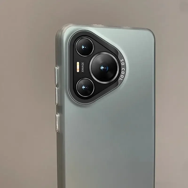 حافظة لهاتف هواوي بورا 70 الترا بورا 70 برو بورا 70 + بلس غطاء معدني غير لامع من الجلد أورورا