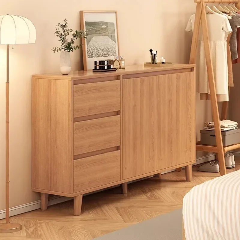 

chest of drawers log color locker bedroom bedside cabinet locker living room wall storage cabinet chest of drawers