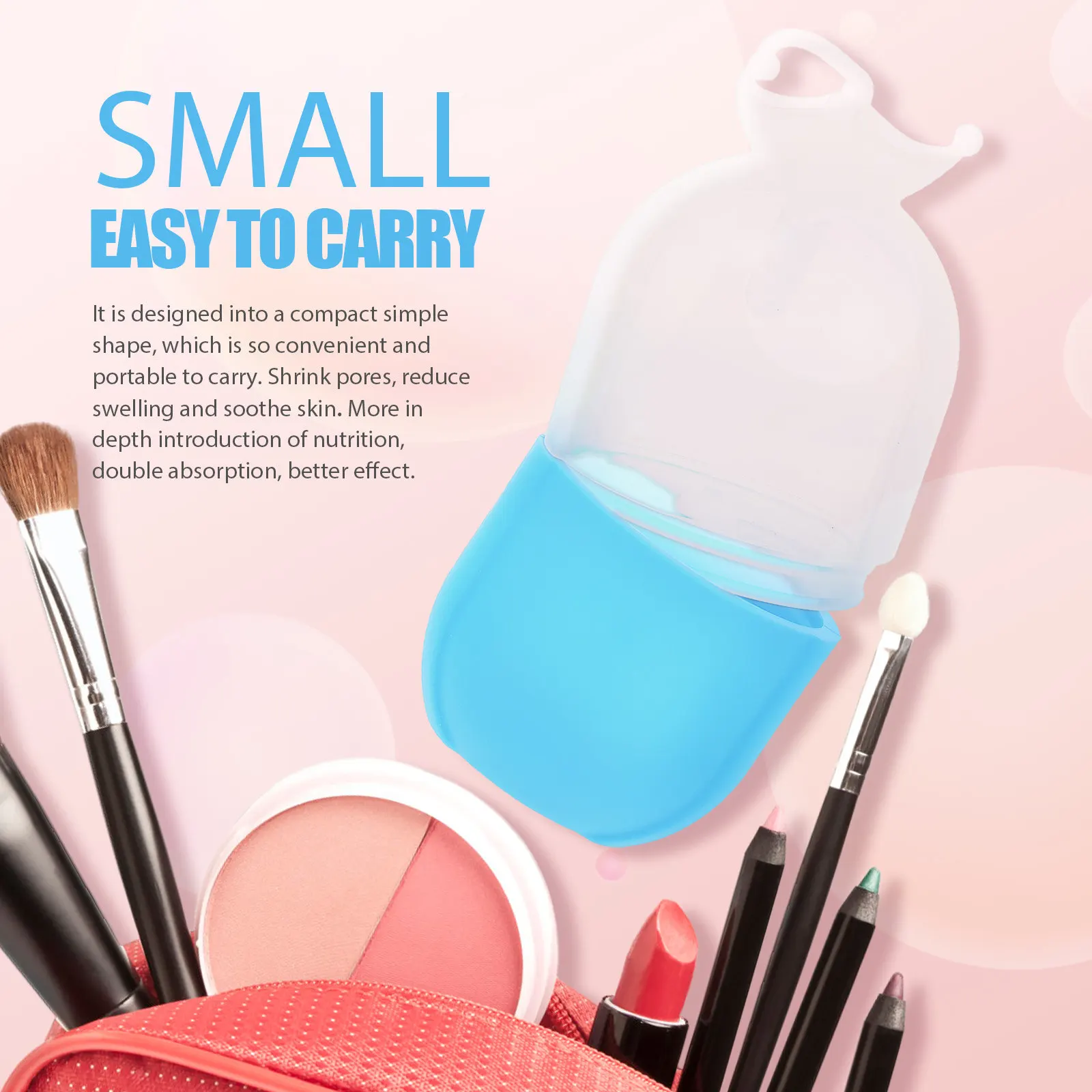 Silicone Face Mold for Face and Eye Swelling Reduction Enlarged Pores Care Skin Soothing Beauty Massager Tool