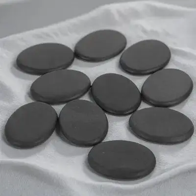 

10Pcs Volcanic Hot Stones Spa Energy Stones for Spa Therapy Heat Retention Smooth Skin Relaxation Natural Elements