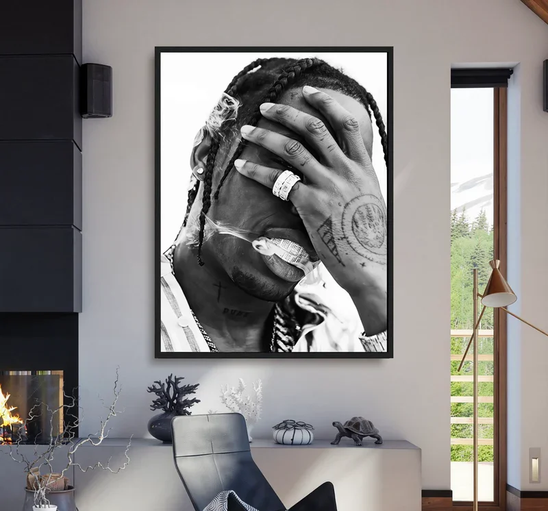 Canvas Wall Print, Modern Art Illustration, High‑Grade Home Decoration Artwork for Bedroom, Living Room, Office,Interior Space