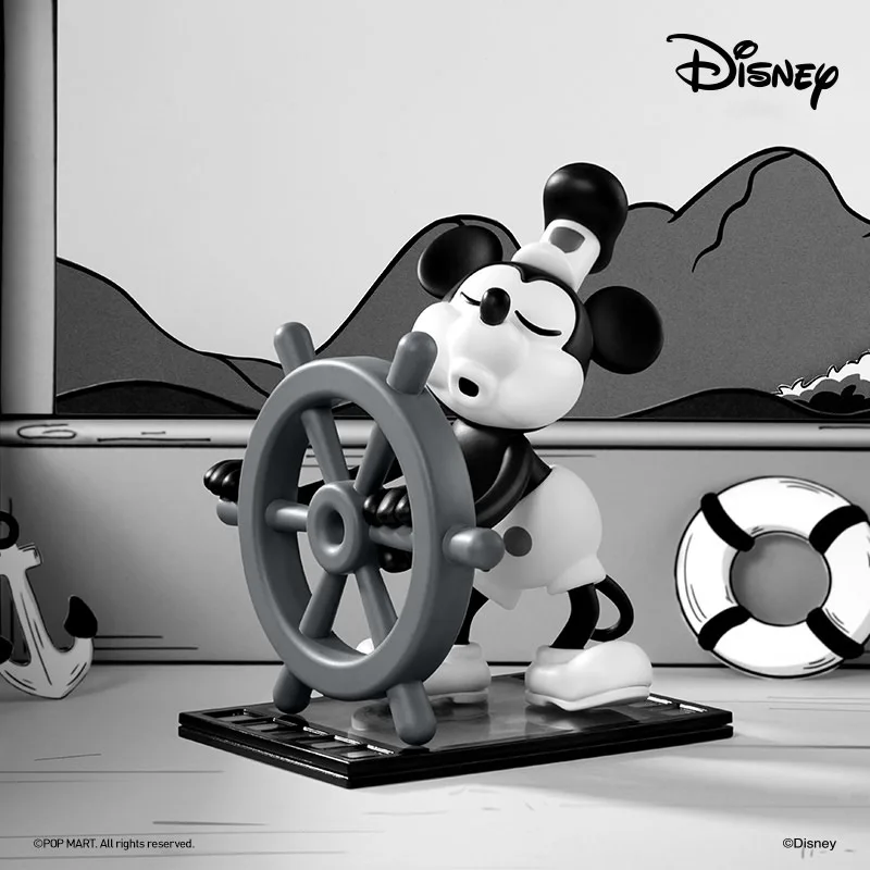 

POP MART Disney Steamboat Willie Series глухая коробка фигурки коллекционные игрушки настольные украшения Рождественские подарки