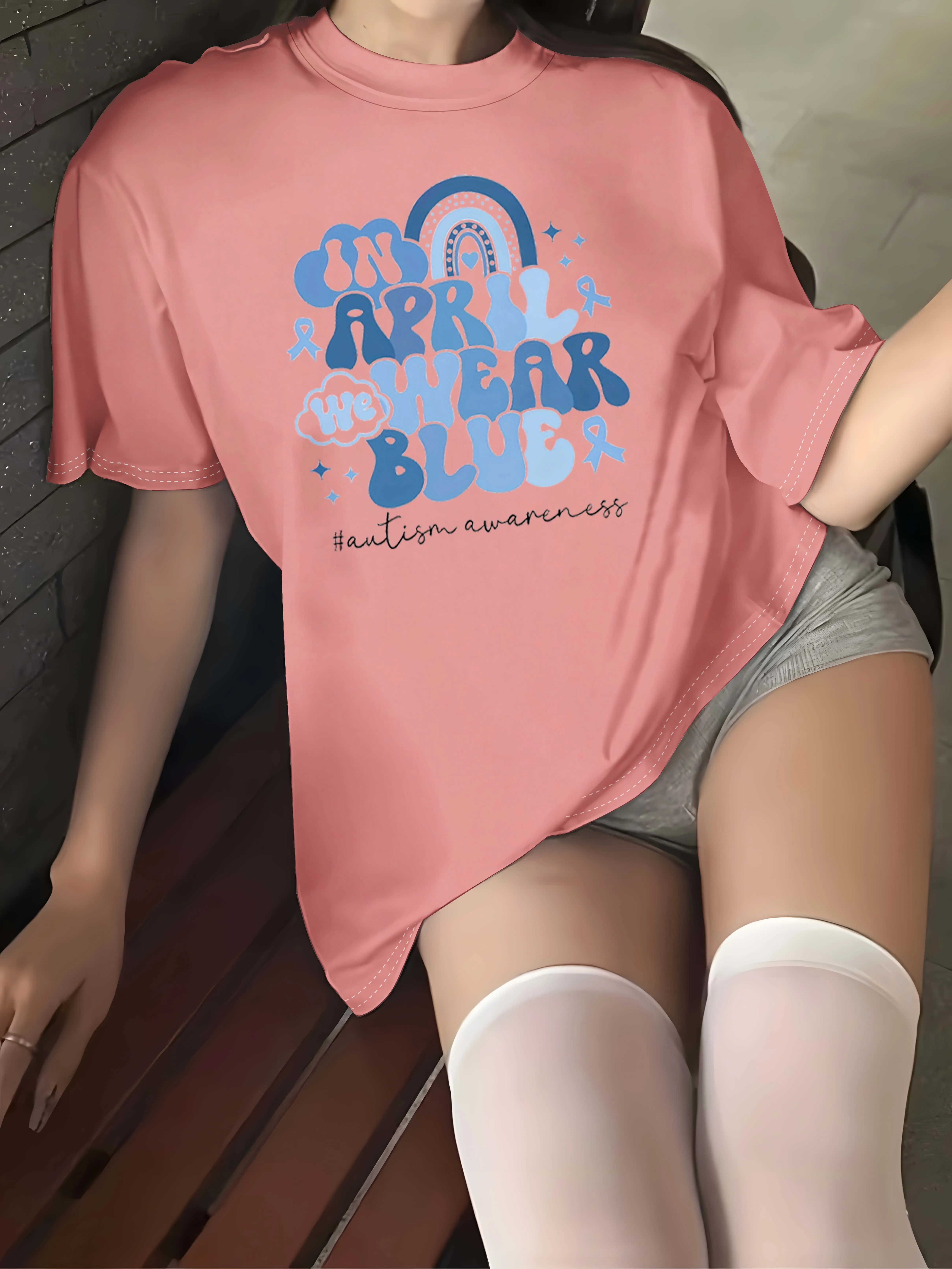 Prenda elegante de Advocacy de concienciación sobre el autismo de abril de talla grande