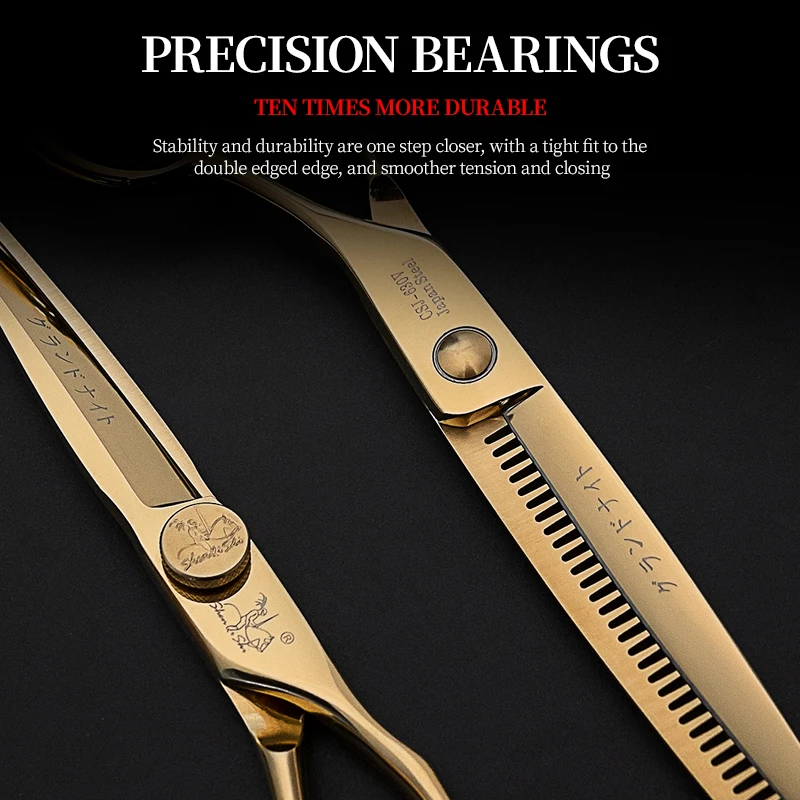 New Professional Haircut Scissors Set Professional Salon Hairdressing Barber Thinning Scissors Set