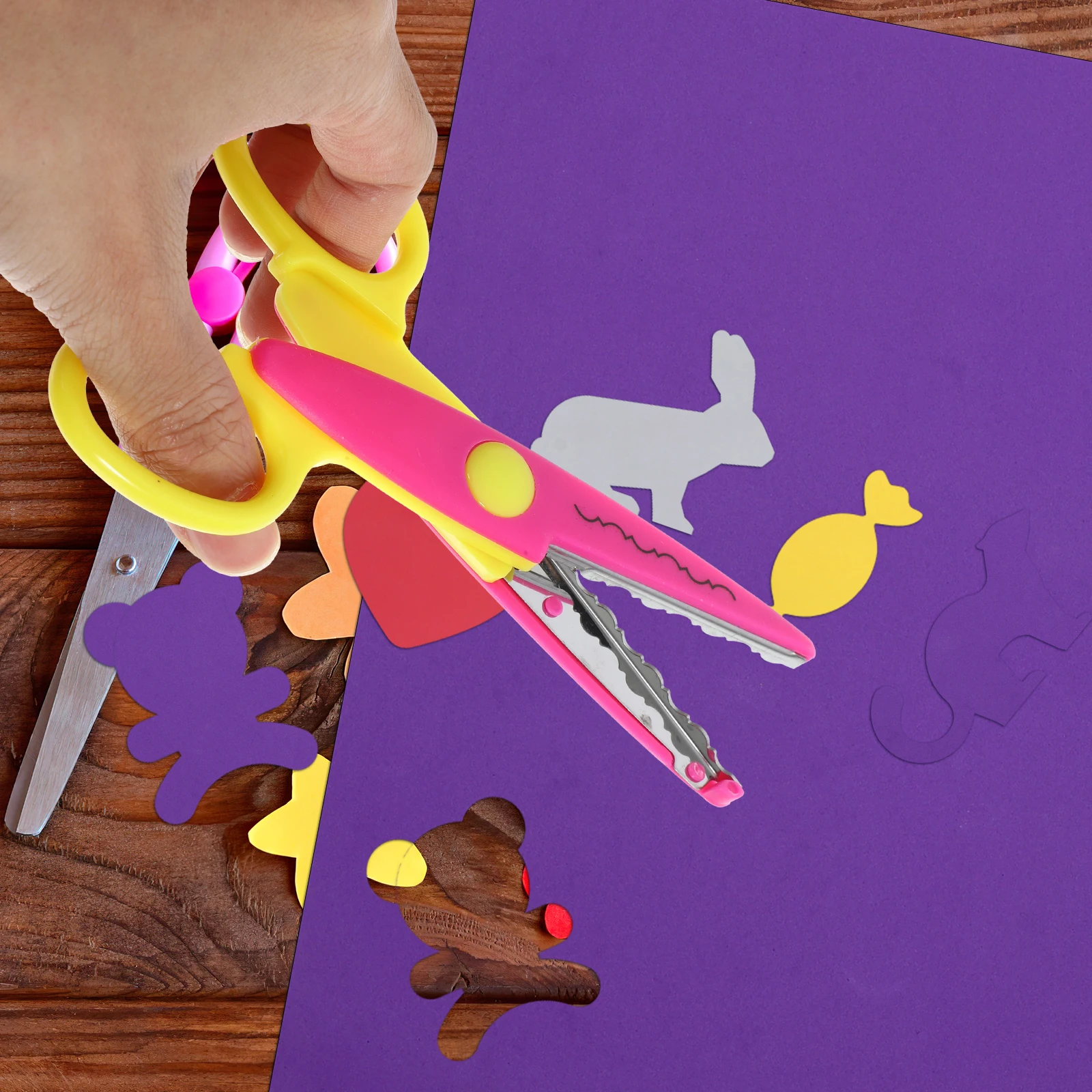 12pcs Scissors For Students Safety Cutting Craft Art School Home Use Multipurpose Diy Scrapbooking Paper Trimmer Craft