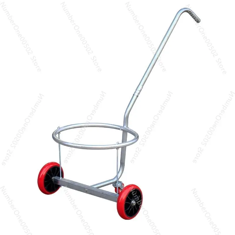 

Silent wheel pouring cart hand-pulled trolley emptying garbage and transporting buckets rural household swill truck