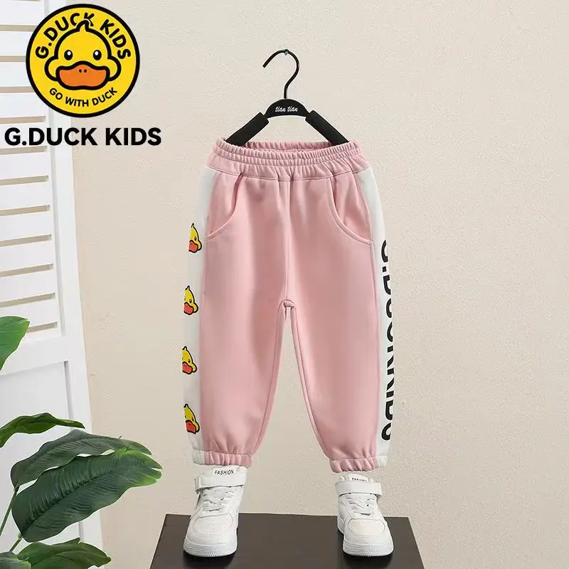 Little Yellow Duck Set 2023 New Super Cute Children's Sweater Two Piece Set for Boys and Girl Spring and Autumn Leisure Sports