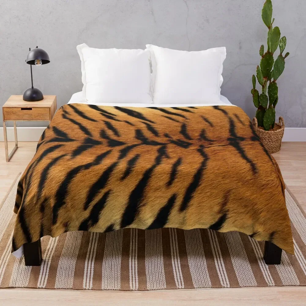 

Tiger Skin Print Throw Blanket decorative Soft Big Blankets