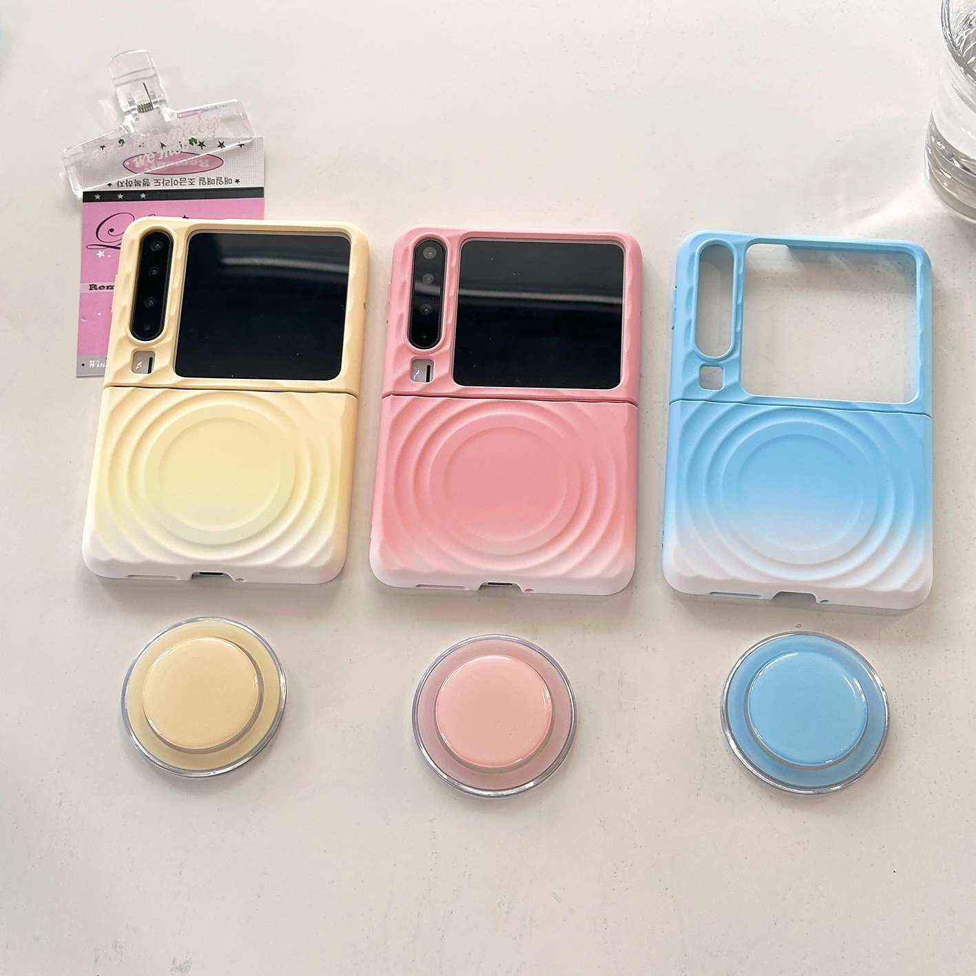 

Back Cover For Huawei Pura X Pocket 2 Case Gradient Color Magnetic Attraction Bracket Shockproof Phone Case